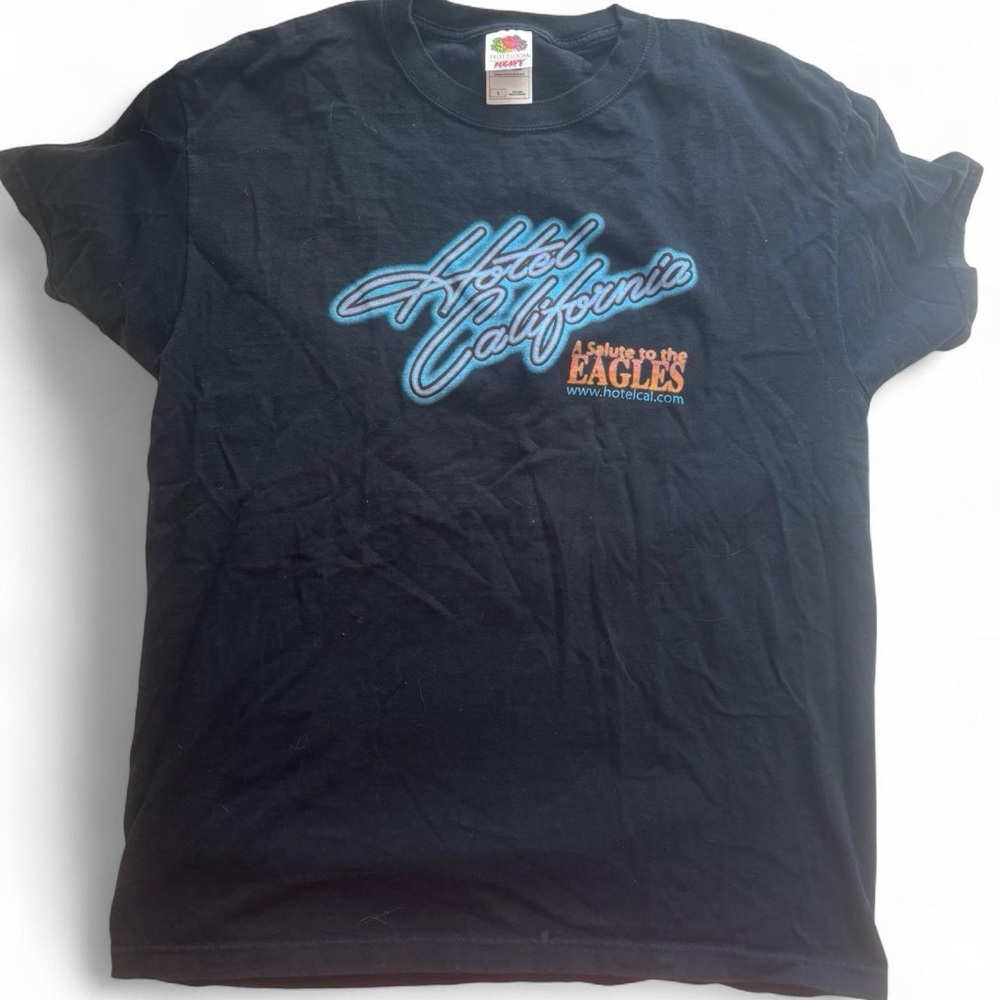 Fruit of the Loom Black Hotel California T-Shirt